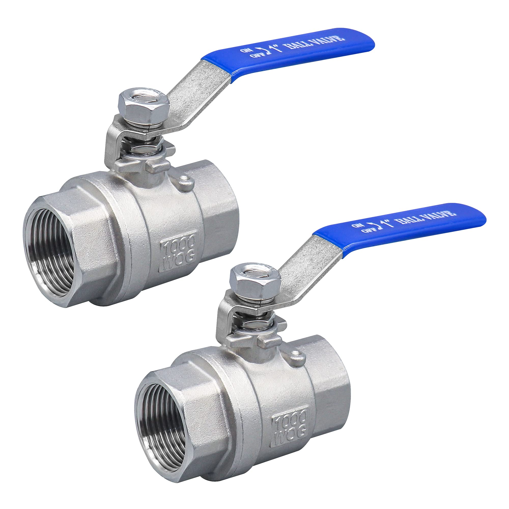 Stainless steel ball valve for industrial flow control and shut-off applications