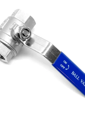 1/2-inch stainless steel ball valve for industrial piping and flow control systems