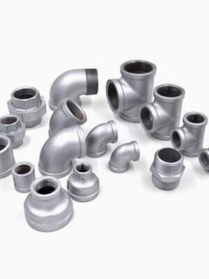 Galvanized iron fittings for industrial and commercial piping systems