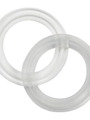 Silicone gasket for industrial, sanitary, and food-grade sealing applications