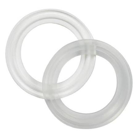 Silicone gasket for industrial, sanitary, and food-grade sealing applications