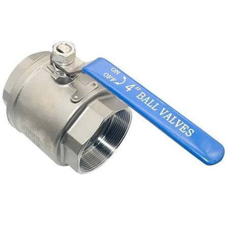 4-inch stainless steel ball valve for industrial piping and flow control systems