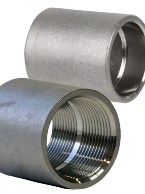 1¼-inch stainless steel threaded socket for industrial piping systems