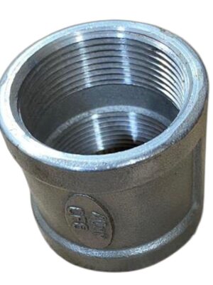 2-inch stainless steel threaded socket for industrial piping systems