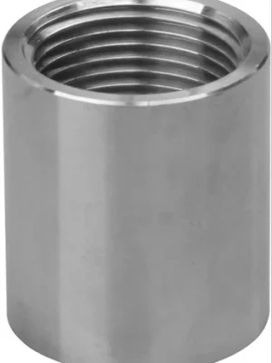 1½-inch stainless steel threaded socket for industrial piping systems