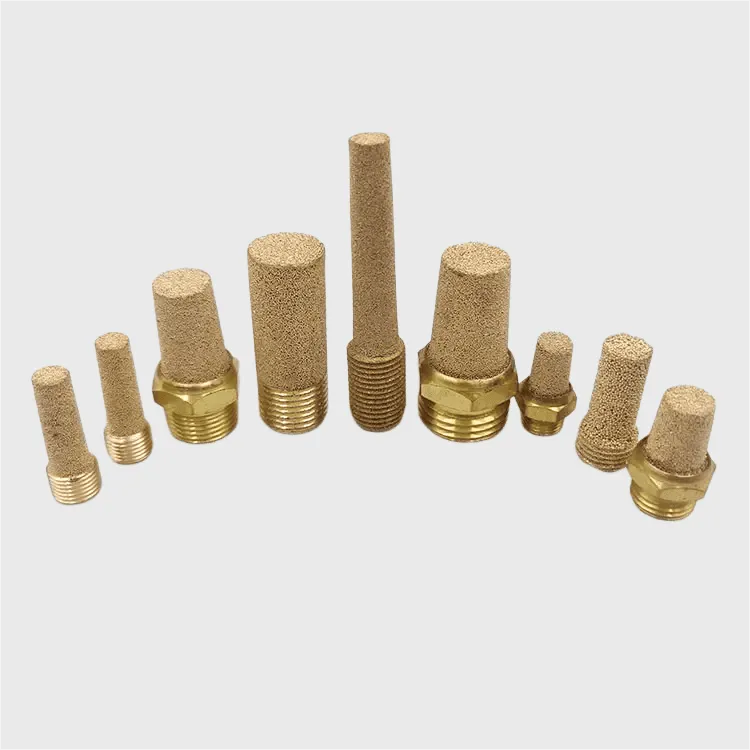 Pneumatic silencer for reducing compressed air exhaust noise in industrial pneumatic systems