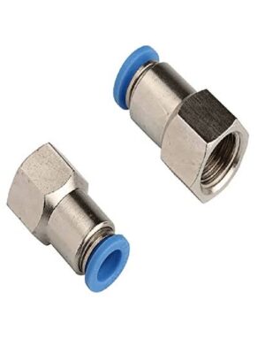 High-quality PU female connector push-to-connect pneumatic fitting for compressed air systems, pneumatic cylinders, industrial automation, and air compressors in Kenya, Uganda, and Tanzania.