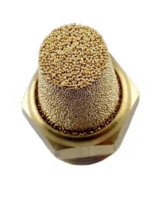 Brass Mini Silencer pneumatic component by NOKS Industrial Systems