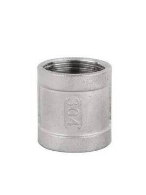 1/2-inch stainless steel threaded socket for industrial piping systems