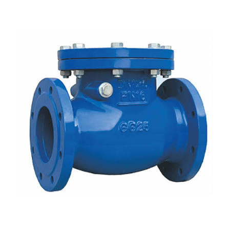 Industrial check valve for preventing reverse flow in piping systems