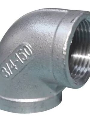 1-inch stainless steel elbow fitting for industrial piping systems