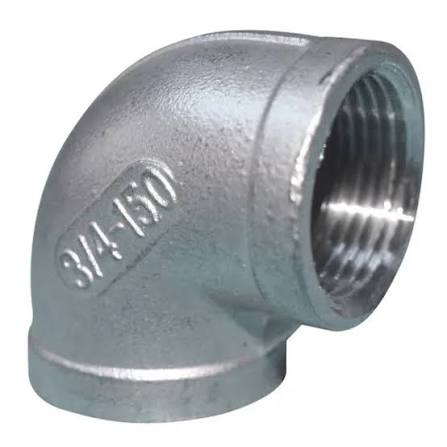 1-inch stainless steel elbow fitting for industrial piping systems