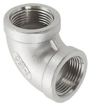 1¼-inch stainless steel elbow fitting for industrial piping systems