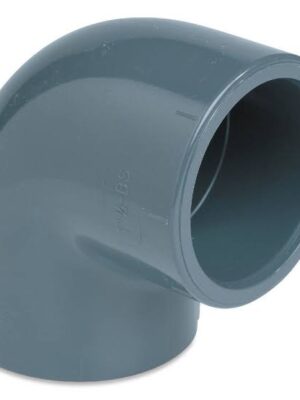 PVC elbow fitting for plumbing and industrial piping systems