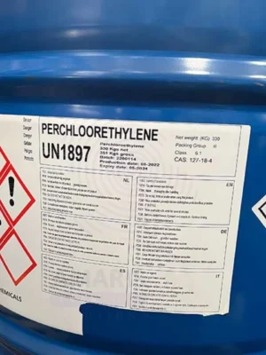 Industrial Perchloroethylene solvent for cleaning, degreasing, dry cleaning, metal processing, and manufacturing applications in Kenya, Uganda, and Tanzania.